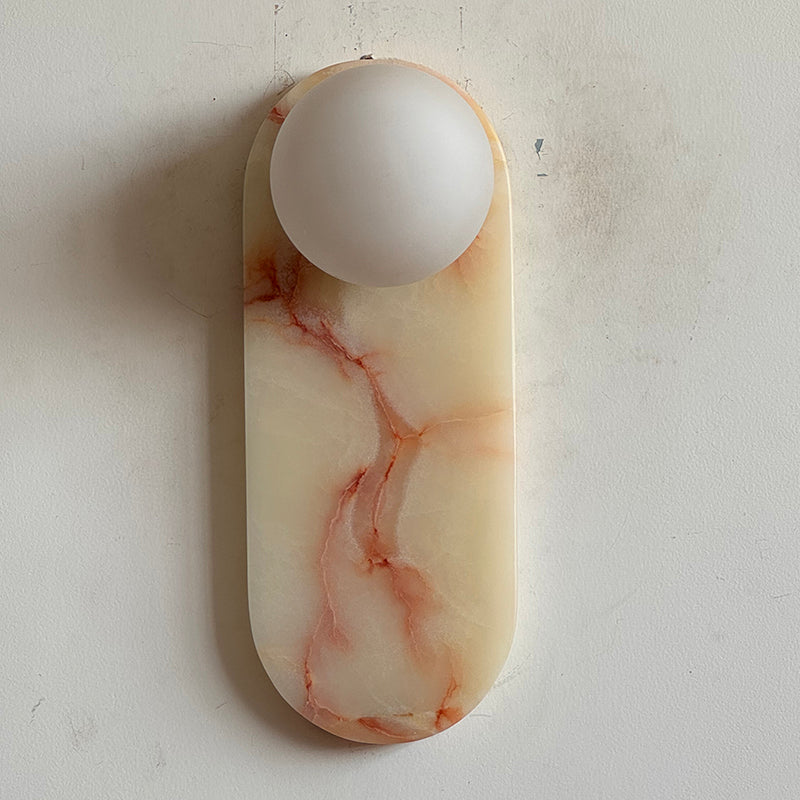 Lucie Cyan Onyx Sconce ∅ 4.7″ x H 12.6″
