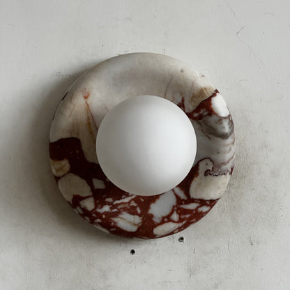 Orli Red Marble Sconce