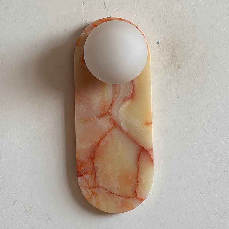 Lucie Cyan Onyx Sconce ∅ 4.7″ x H 12.6″