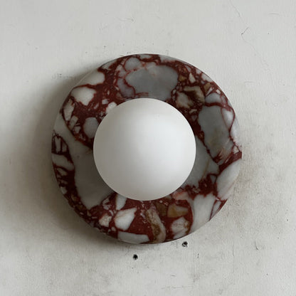 Orli Red Marble Sconce