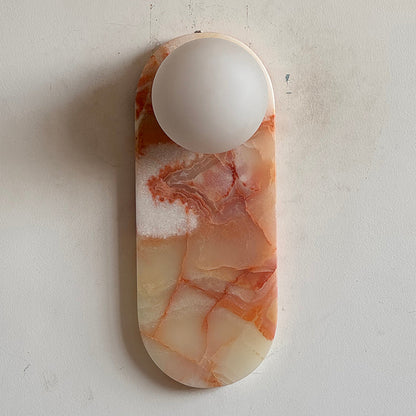 Lucie Cyan Onyx Sconce ∅ 4.7″ x H 12.6″