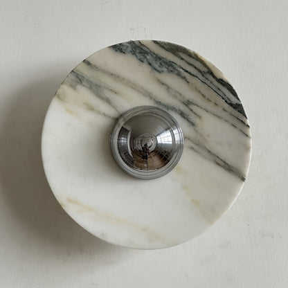 Calacatta Round Marble Sconce