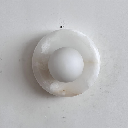 Orli White Onyx Sconce