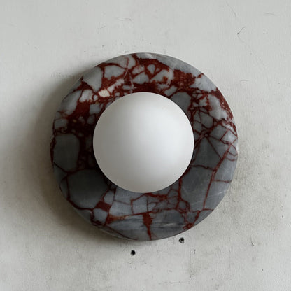 Orli Red Marble Sconce