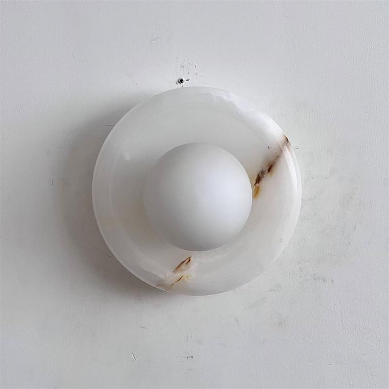 Orli White Onyx Sconce
