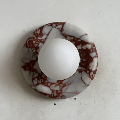 Orli Red Marble Sconce