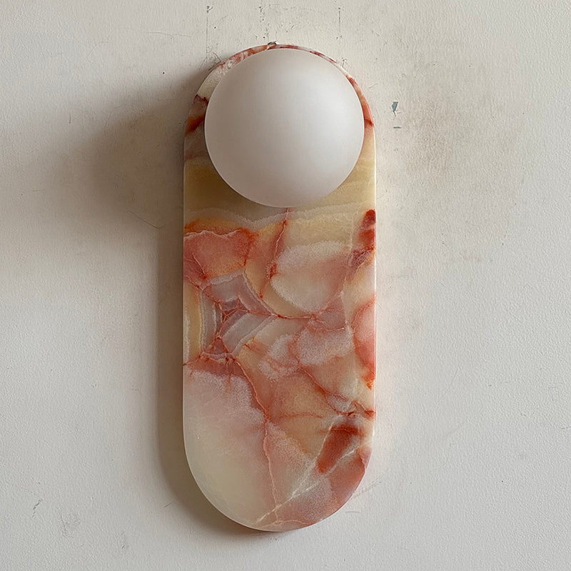 Lucie Cyan Onyx Sconce ∅ 4.7″ x H 12.6″