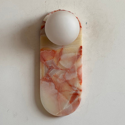 Lucie Cyan Onyx Sconce ∅ 4.7″ x H 12.6″