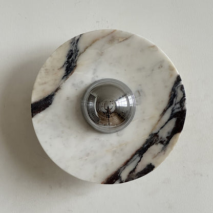 Calacatta Round Marble Sconce