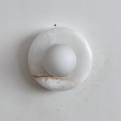 Orli White Onyx Sconce