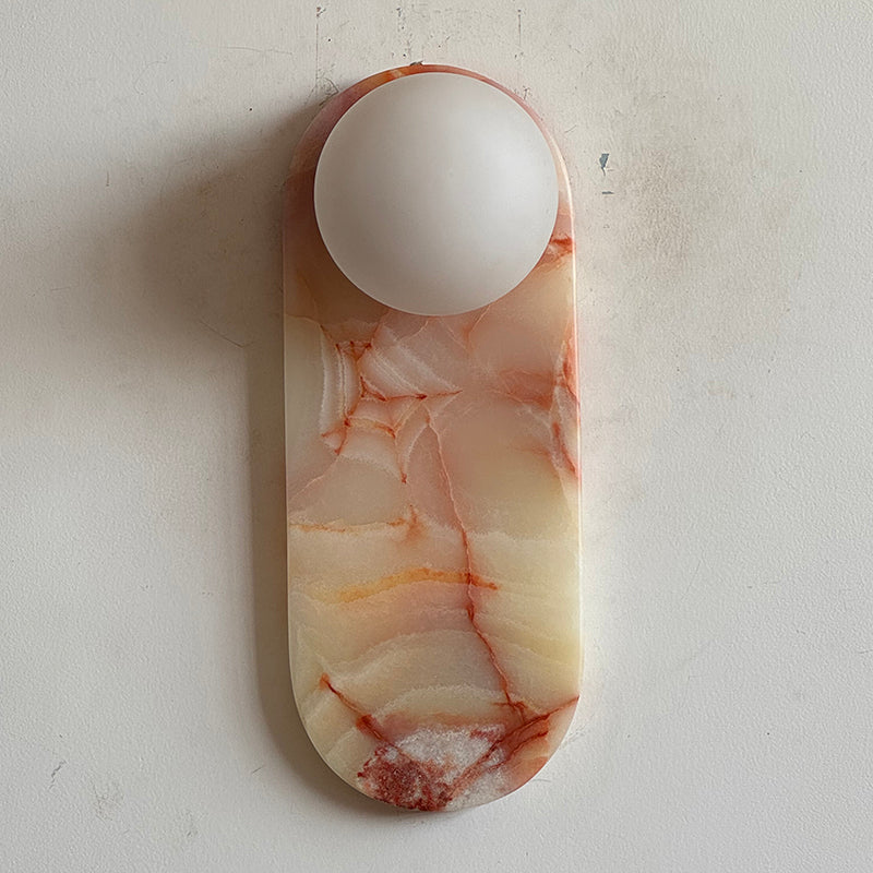 Lucie Cyan Onyx Sconce ∅ 4.7″ x H 12.6″