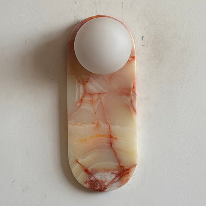 Lucie Cyan Onyx Sconce ∅ 4.7″ x H 12.6″