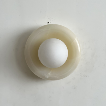 Orli White Onyx Sconce