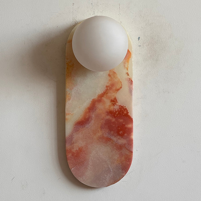 Lucie Cyan Onyx Sconce ∅ 4.7″ x H 12.6″