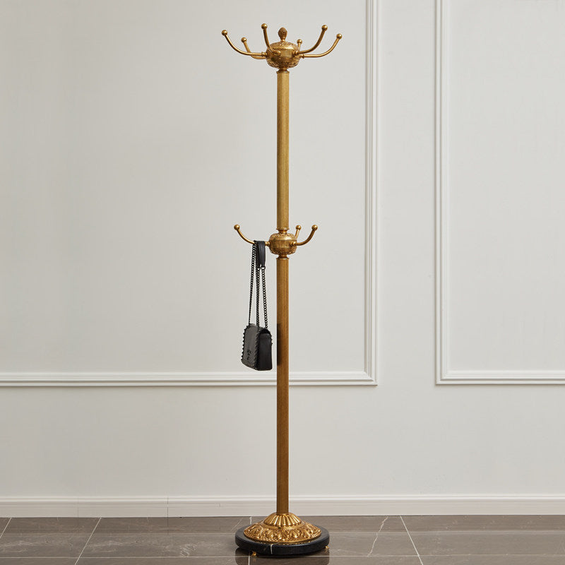 Baroque Brass Freestanding Coat Rack
