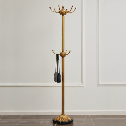 Baroque Brass Freestanding Coat Rack