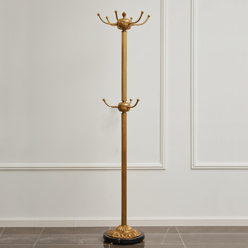 Baroque Brass Freestanding Coat Rack