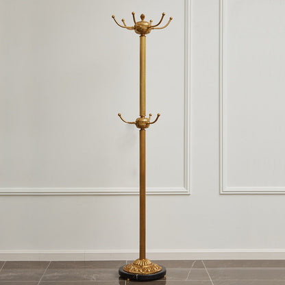 Baroque Brass Freestanding Coat Rack