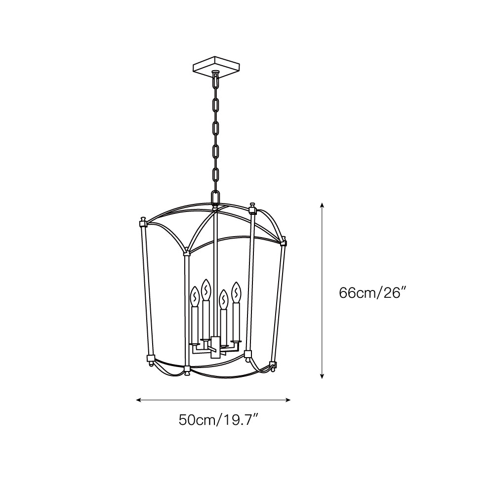 Beaux Lantern Pendant Lamp