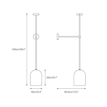 Belfry Arm Alabaster Sconce