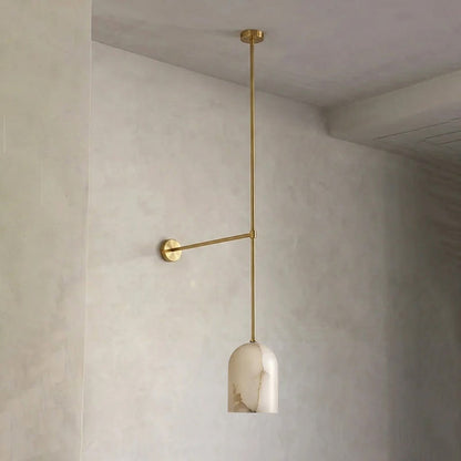 Belfry Arm Alabaster Sconce