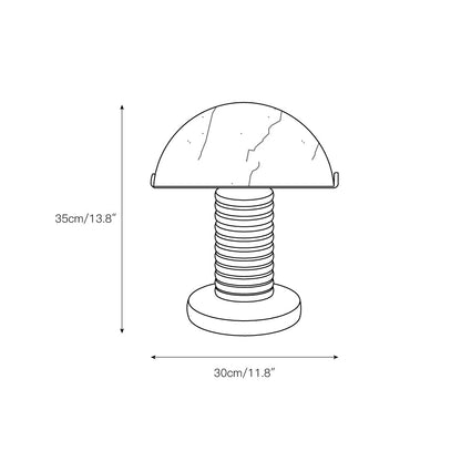 Ben Swildens Alabaster Table Lamp