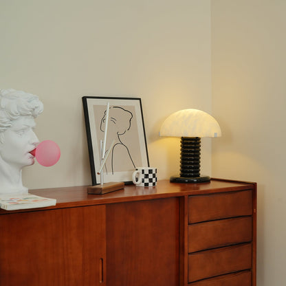 Ben Swildens Alabaster Table Lamp