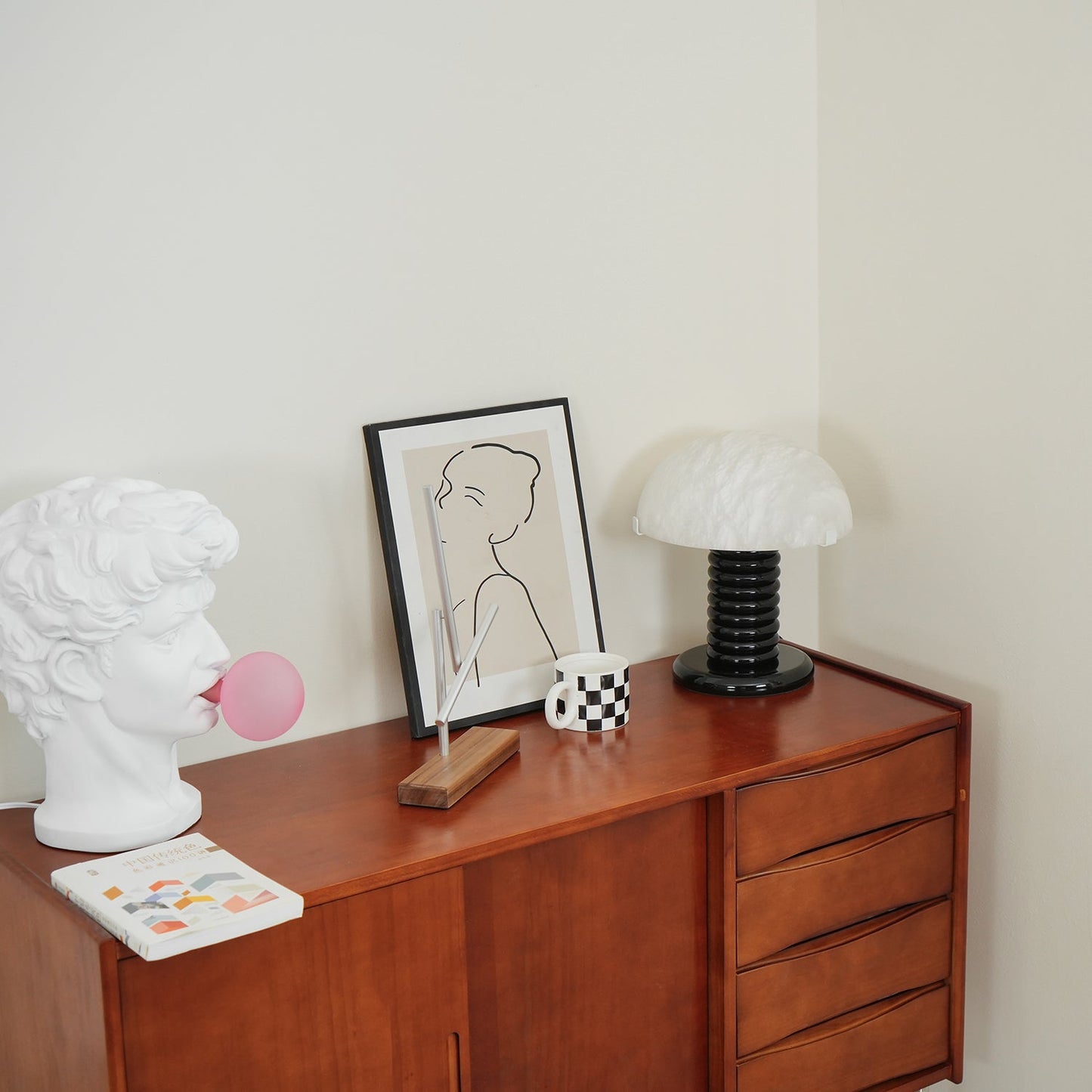 Ben Swildens Alabaster Table Lamp