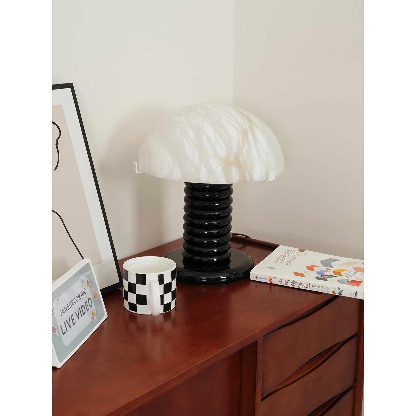 Ben Swildens Alabaster Table Lamp