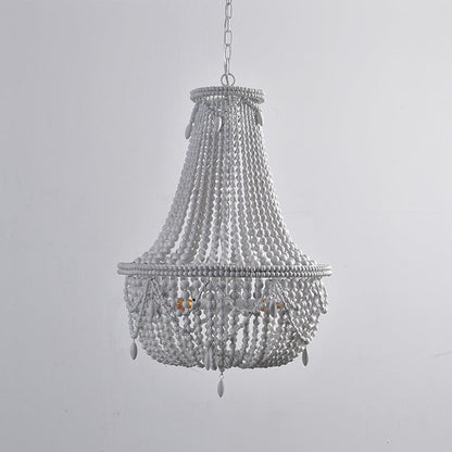 Betsey Wood Bead Chandelier