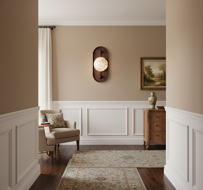 Bezel Alabaster Wall Lamp