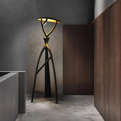 Black Sculpture Floor Lamp