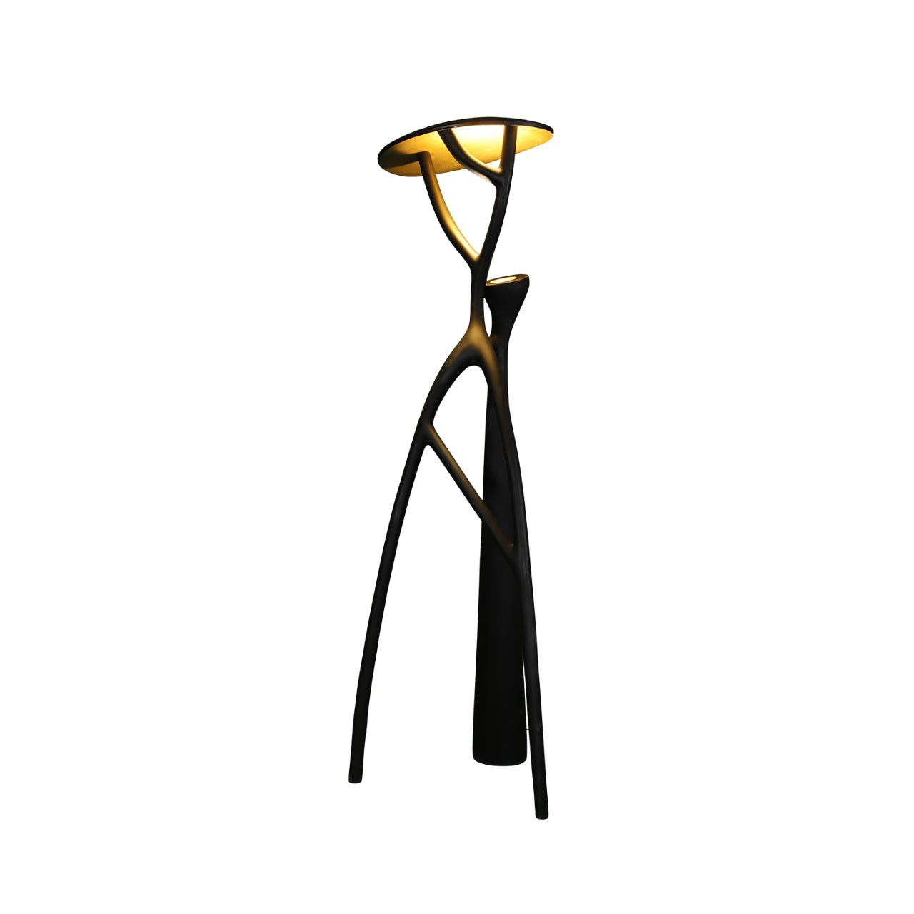 Black Sculpture Floor Lamp