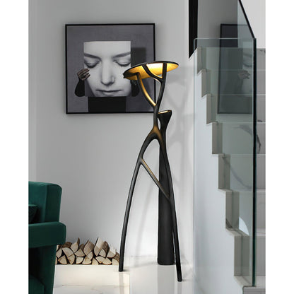 Black Sculpture Floor Lamp