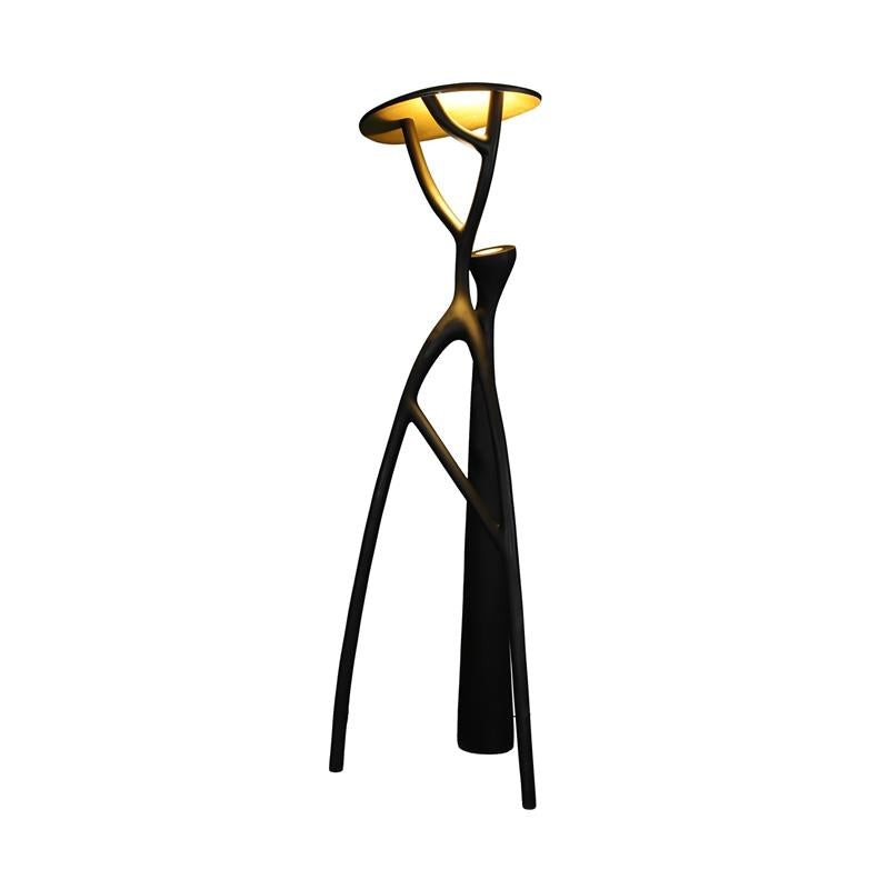 Black Sculpture Floor Lamp