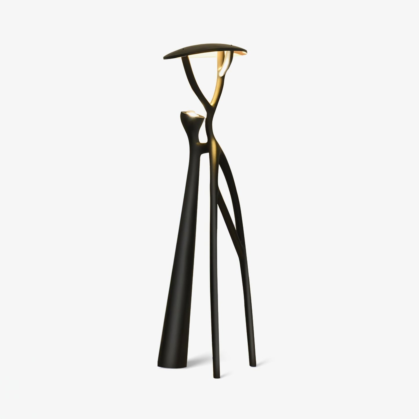 Black Sculpture Floor Lamp
