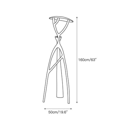 Black Sculpture Floor Lamp