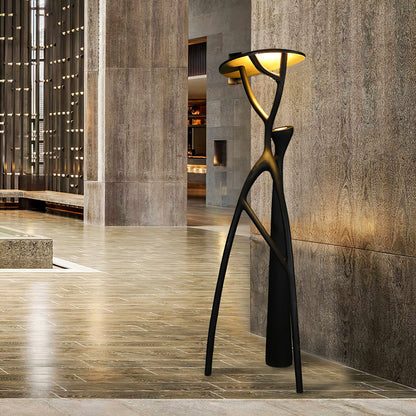 Black Sculpture Floor Lamp
