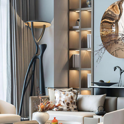 Black Sculpture Floor Lamp
