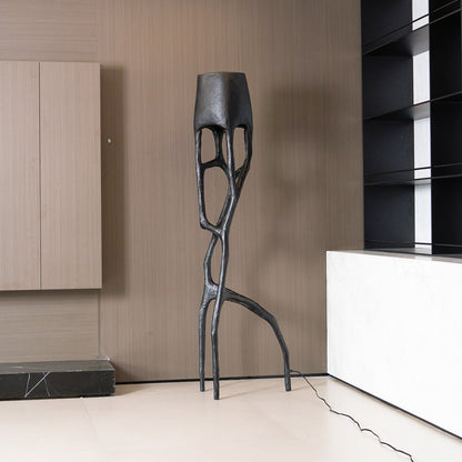 Brutalist Tree Sculpture Floor Lamp