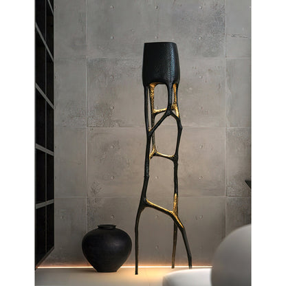Brutalist Tree Sculpture Floor Lamp