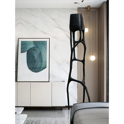 Brutalist Tree Sculpture Floor Lamp