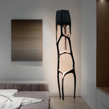 Brutalist Tree Sculpture Floor Lamp