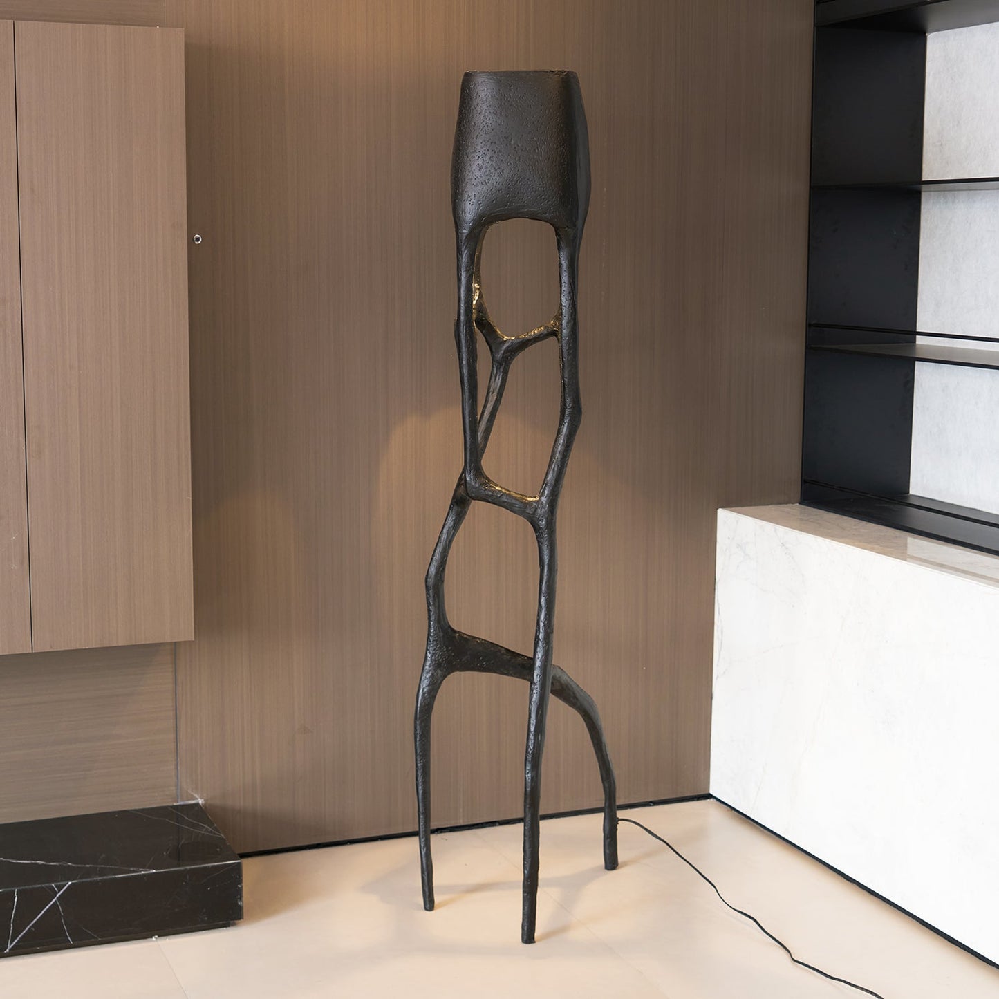 Brutalist Tree Sculpture Floor Lamp