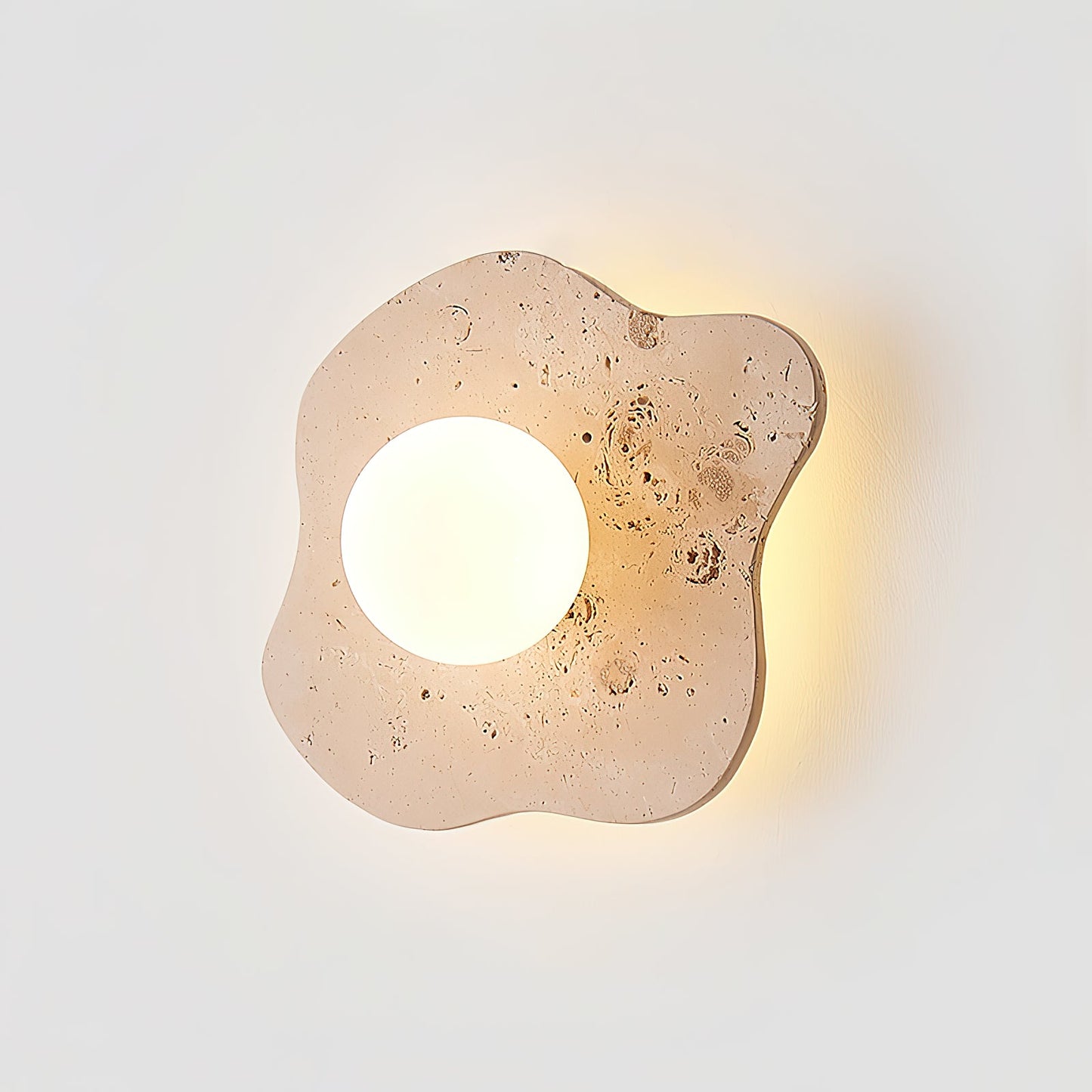 Blob Travertine Wall Lamp