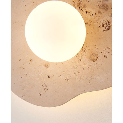 Blob Travertine Wall Lamp