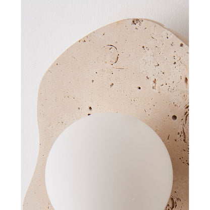 Blob Travertine Wall Lamp