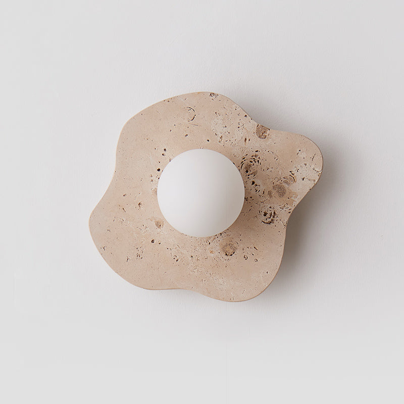 Blob Travertine Wall Lamp