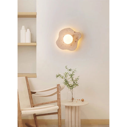 Blob Travertine Wall Lamp