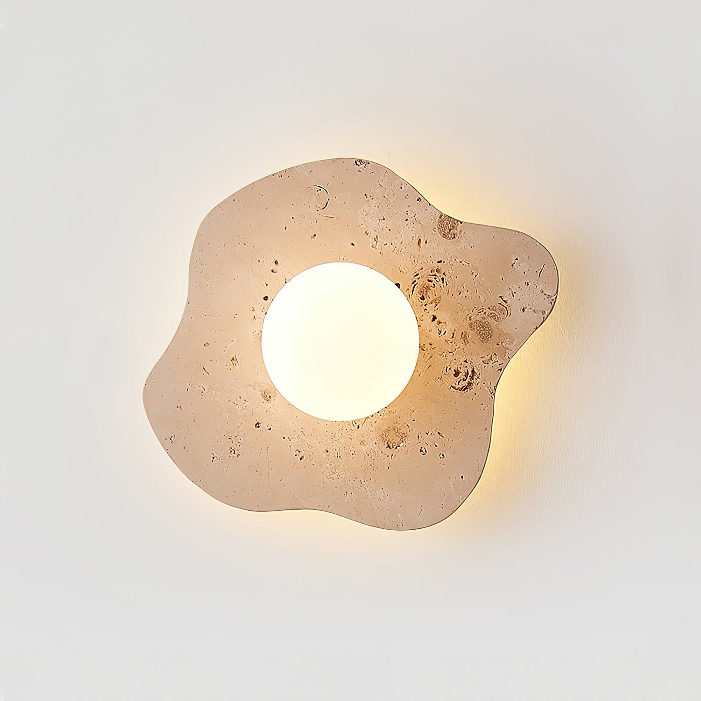 Blob Travertine Wall Lamp